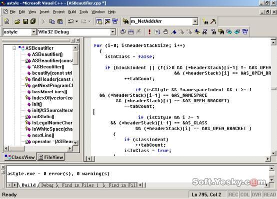 轻松实现VisualC++源代码规范整理(2)