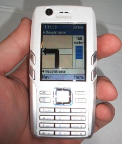 西门子在Cebit展出首部3G手机SXG75(图)