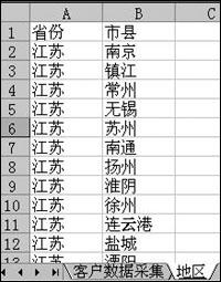 实例应用Excel中级联菜单实现的两种方法