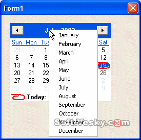VisualC++中的日历控件使用详解
