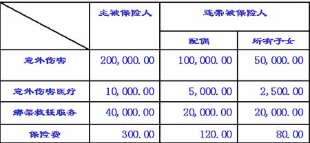 民生企业家全家福综合意外伤害保险进市场_行