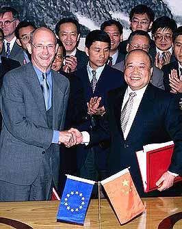 中国与欧盟就中国加入WTO组织达成双边协议