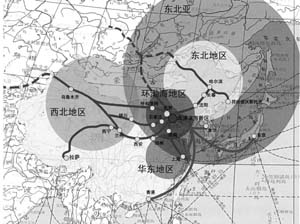 我国确定各区域协调发展战略