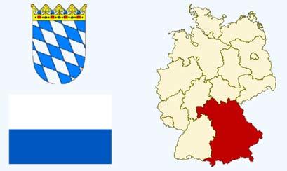       巴伐利亚州徽,州旗及在德国