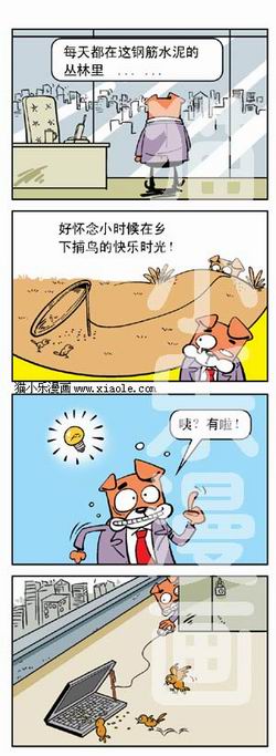 猫三狗四 四格漫画搞笑版(转载)