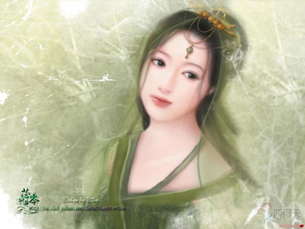 诗画双绝-中国古典美人壁纸欣赏(43)图片