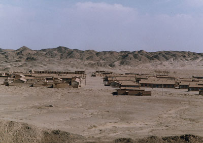 组图:因沙漠化被埋没的村庄