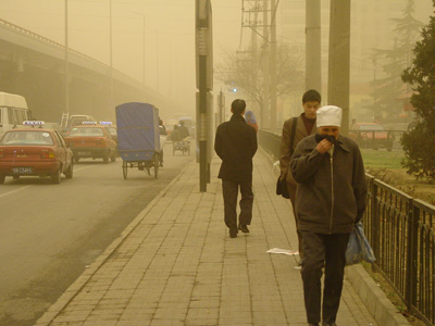 果真如期而至 强沙尘暴侵袭北京(多图)