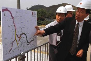 图文:香港新界河道治理工程进展顺利