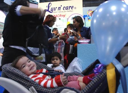 图文:墨西哥城举办婴儿用品展