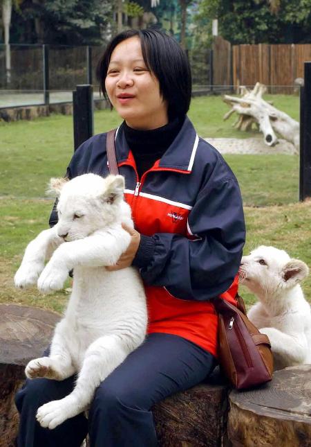 图文:*[大千世界](彩3)香江野生动物园的快乐白