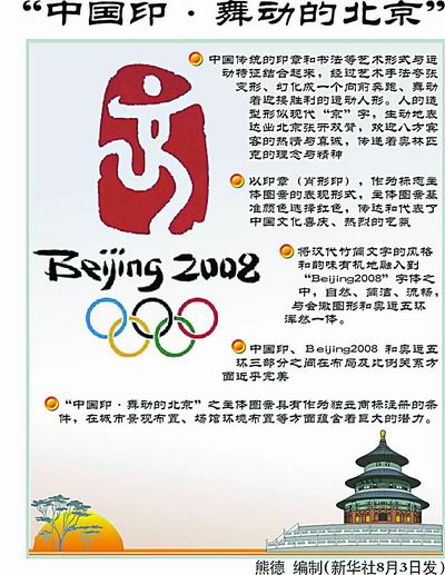 2008奥运会徽揭幕(组图)