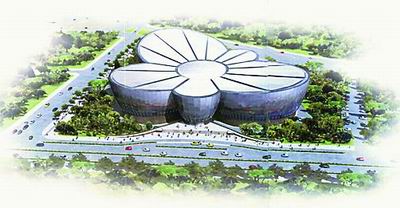 上海建造东方艺术中心 外形如白莲花美轮美奂