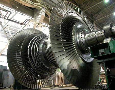 图文:俄国首台超临界60万千瓦汽轮机组低压部