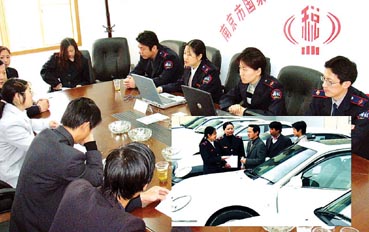 南京国税局秦淮分局延伸服务(图)