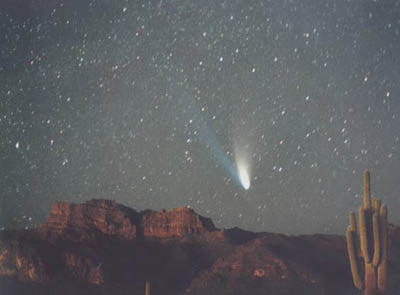 "海尔波普"彗星(资料图),类似奇观明晚可见