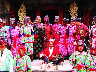 600年历史的贵州戏剧活化石新春亮相 福泉阳戏