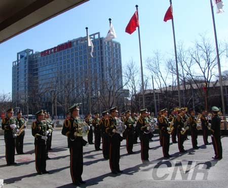 军乐队迎宾曲简谱_聚焦家和家美酒店用品市场开业现场