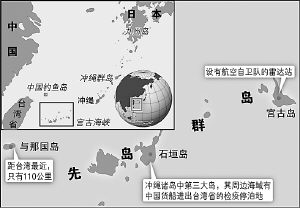 新闻中心 国内新闻 > 正文   先岛群岛距离钓鱼岛及台湾都非常近,日本