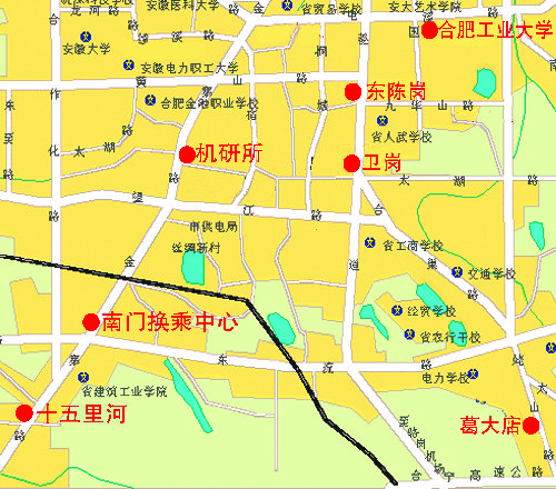 合肥小偷地图之中部、南部