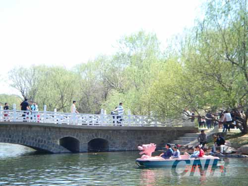 风沙过后天晴朗 节日踏青乐悠悠(组图)