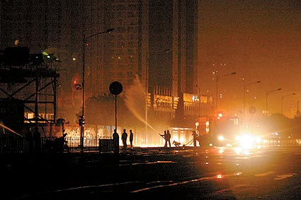 深圳今日凌晨发生煤气泄漏爆炸18人受伤(图)