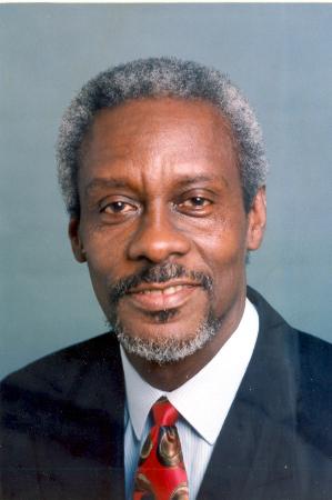 图文:牙买加总理珀西瓦尔·帕特森像