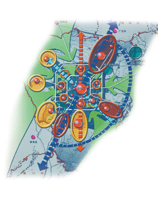 城市规划方案:成都控制向西发展