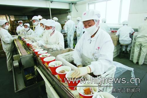 华龙日清面业集团哈尔滨仪食品有限公司方便面生产线.