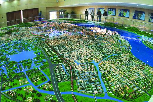 温州中心城市主城区规划模型于近日完工(图)