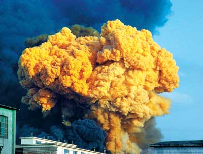吉林石化共发生15起爆炸其中较大爆炸6起(图)