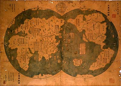郑和发现美洲引发争议:中国古地图是真是假(图
