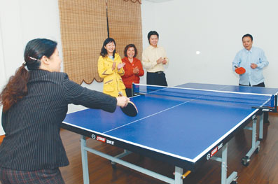 华西村父母乒乓赛