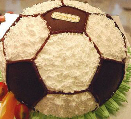 世界杯足球蛋糕