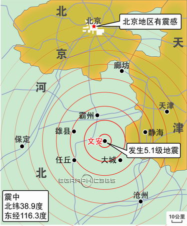 1级地震北京天津有震感(组图)