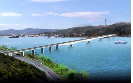 福厦铁路乌龙江特大桥开建 预计2008年7月建