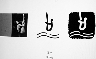 体现中国"篆书之美"北京奥运体育图标发布