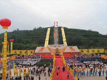 全球华人省亲祭祖大会在炎帝故里宝鸡举行(图)