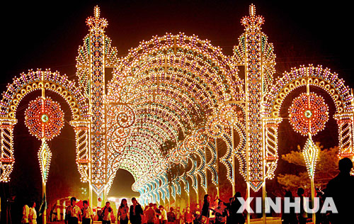 光雕狂欢节在天津举行[组图]