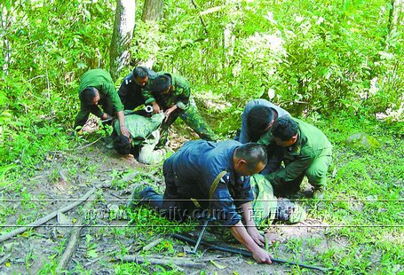 版纳保护区进行武装巡护驱逐15名非法人员