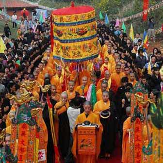 福建泉州少林寺举行首任方丈升座庆典(组图)