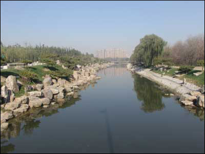 北京增加一景观河解决奥运主场馆排水问题(图