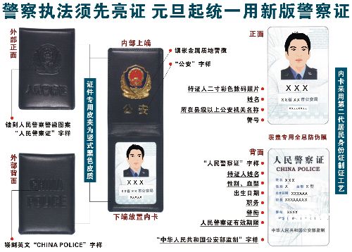 北京民警今起统一警察证 新证增加职务警衔(图