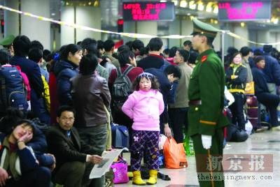 北京铁路客流预计明天走低