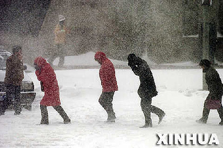 辽宁出现56年来罕见大风雪和寒潮(组图)