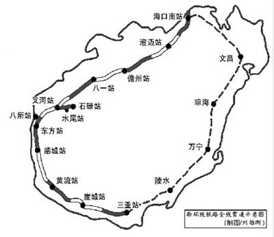 海南铁路西环线18日运营 三亚可直达北京