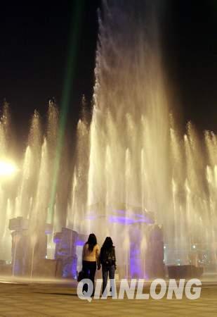 亚洲最高旱地喷泉落户顺义 最高射程136.8米