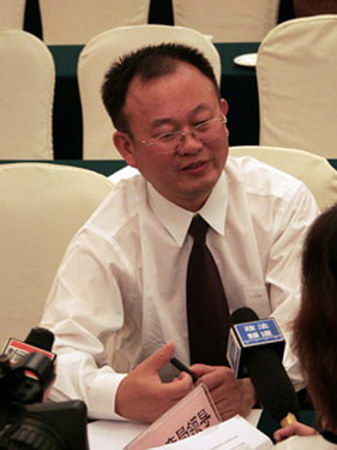 长沙市房屋产权管理局局长,党委书记石长松(摄影 新华网记者朱继东)