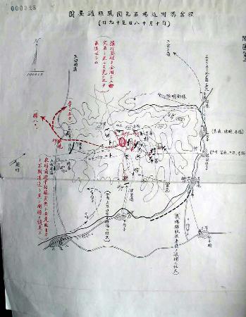 图文〔图文互动(3)黑龙江省发现侵华日军围剿杨靖宇作战要图