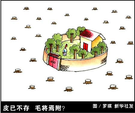 图文:图表·漫画(环境保护 四)皮已不存毛将焉附?